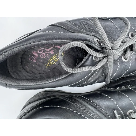 Keen Presidio Shoes Women sz 6.5 Black Leather Comfort Walking Trail Active NWOT - Picture 2 of 8